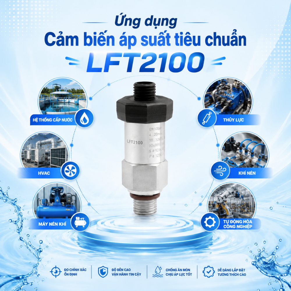 Ứng dụng Cảm biến áp suất tiêu chuẩn LFT2100