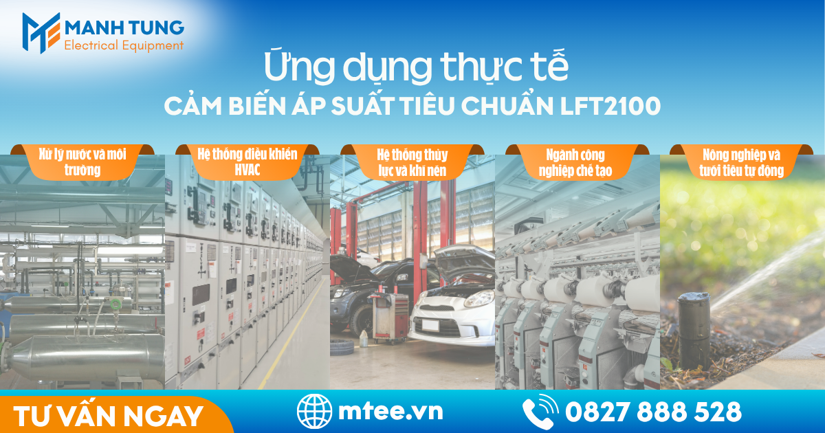 Ứng dụng Cảm biến áp suất tiêu chuẩn LFT2100