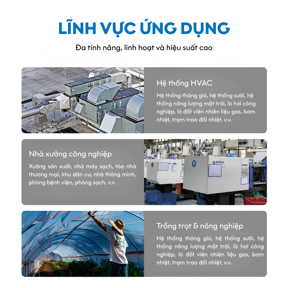 Ứng dụng Cảm biến nhiệt độ và độ ẩm LFH10A