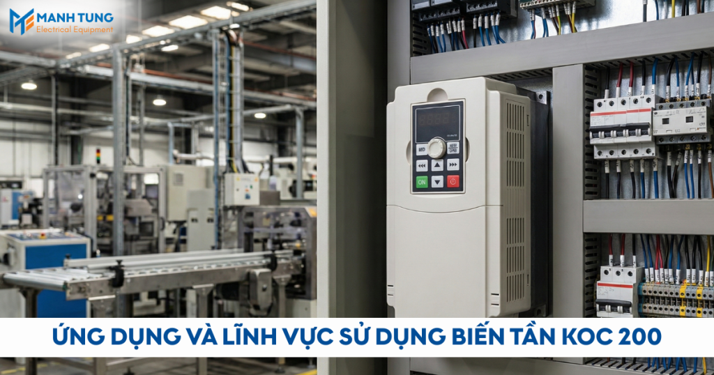 Ứng dụng và lĩnh vực sử dụng biến tần KOC 200