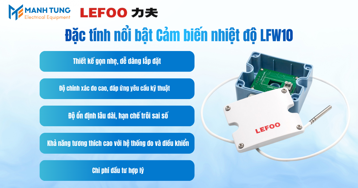 Đặc tính nổi bật Cảm biến nhiệt độ LFW10