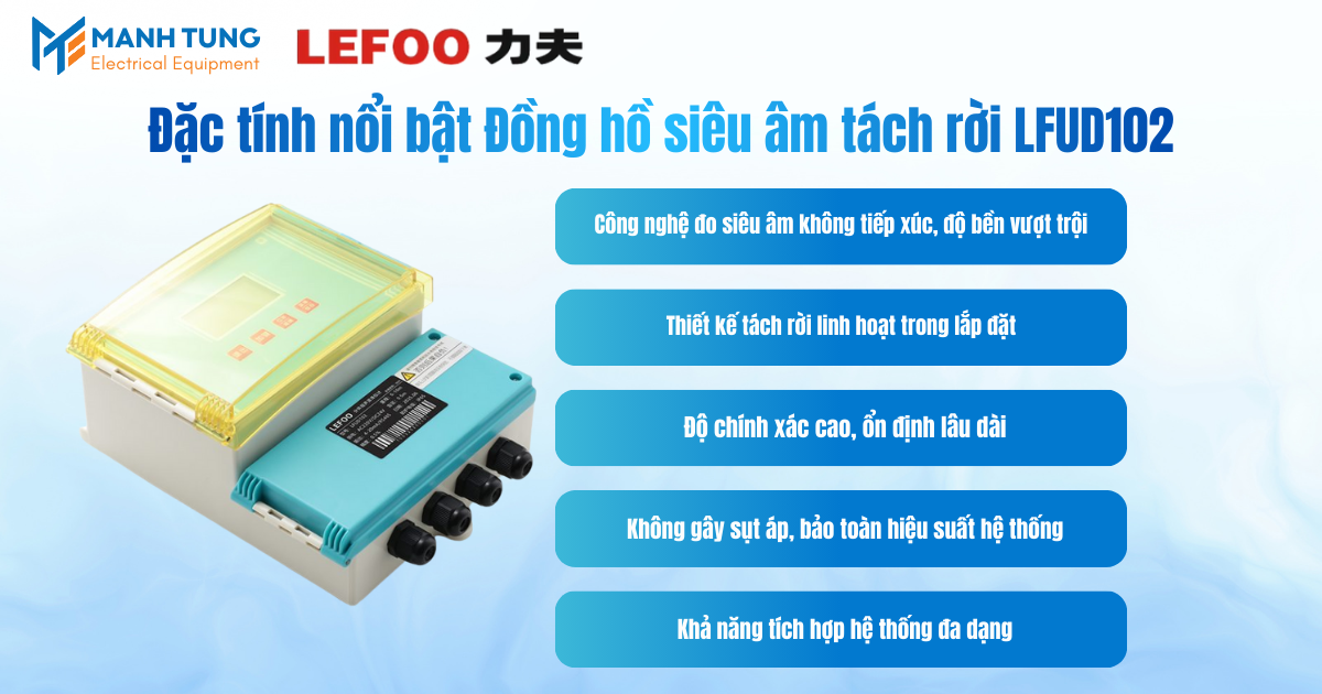 Đặc tính nổi bật Đồng hồ siêu âm tách rời LFUD102