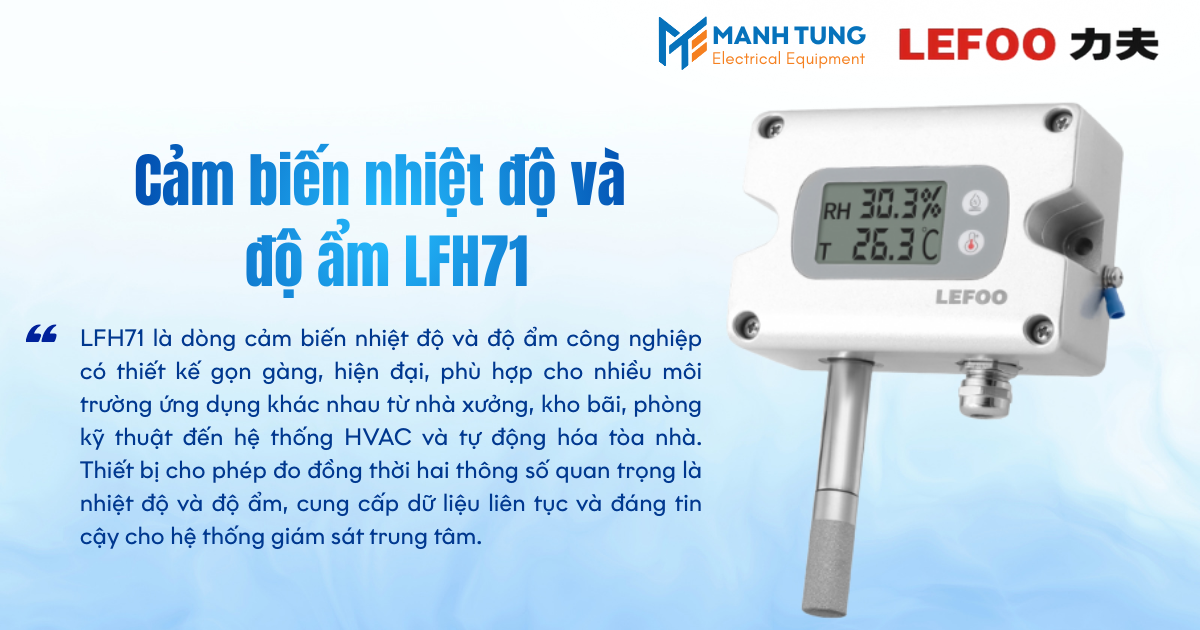 Giới thiệu Cảm biến nhiệt độ và độ ẩm LFH71