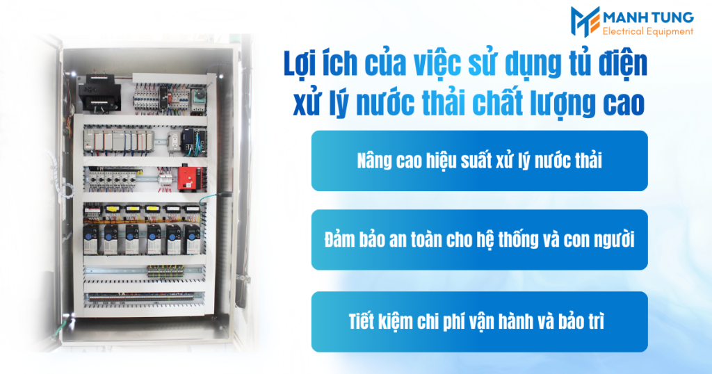 Lợi ích của việc sử dụng tủ điện xử lý nước thải chất lượng cao