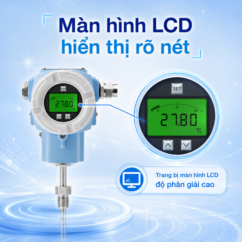 Màn hình LCD hiển thị rõ nét