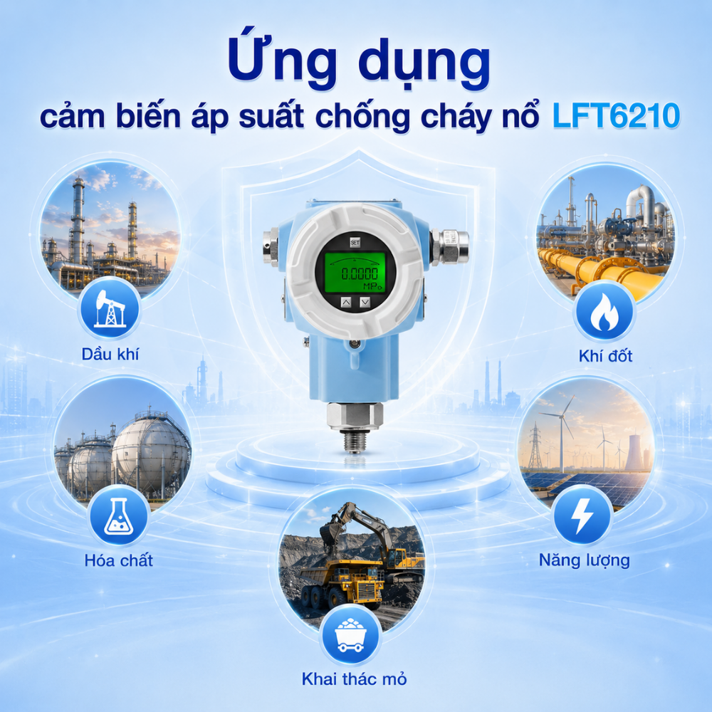Ứng dụng Cảm biến áp suất chống cháy nổ LFT6210