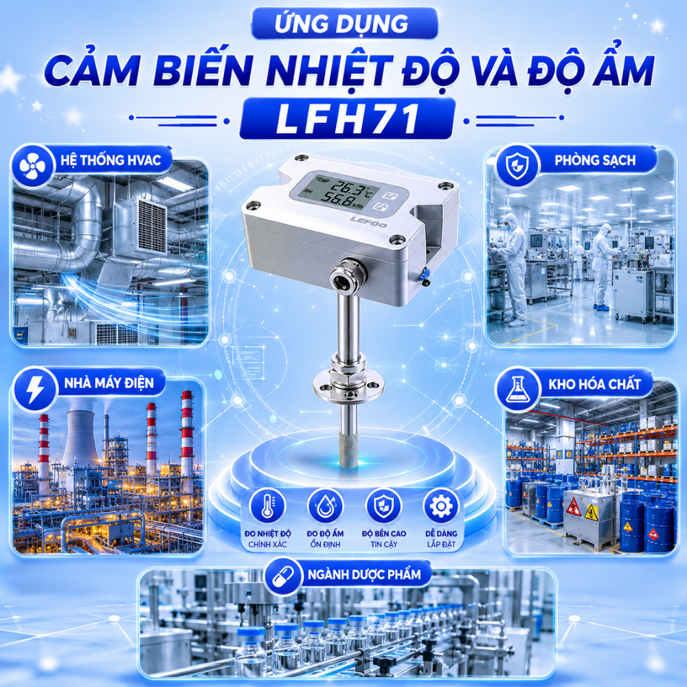 Ứng dụng Cảm biến nhiệt độ và độ ẩm LFH71