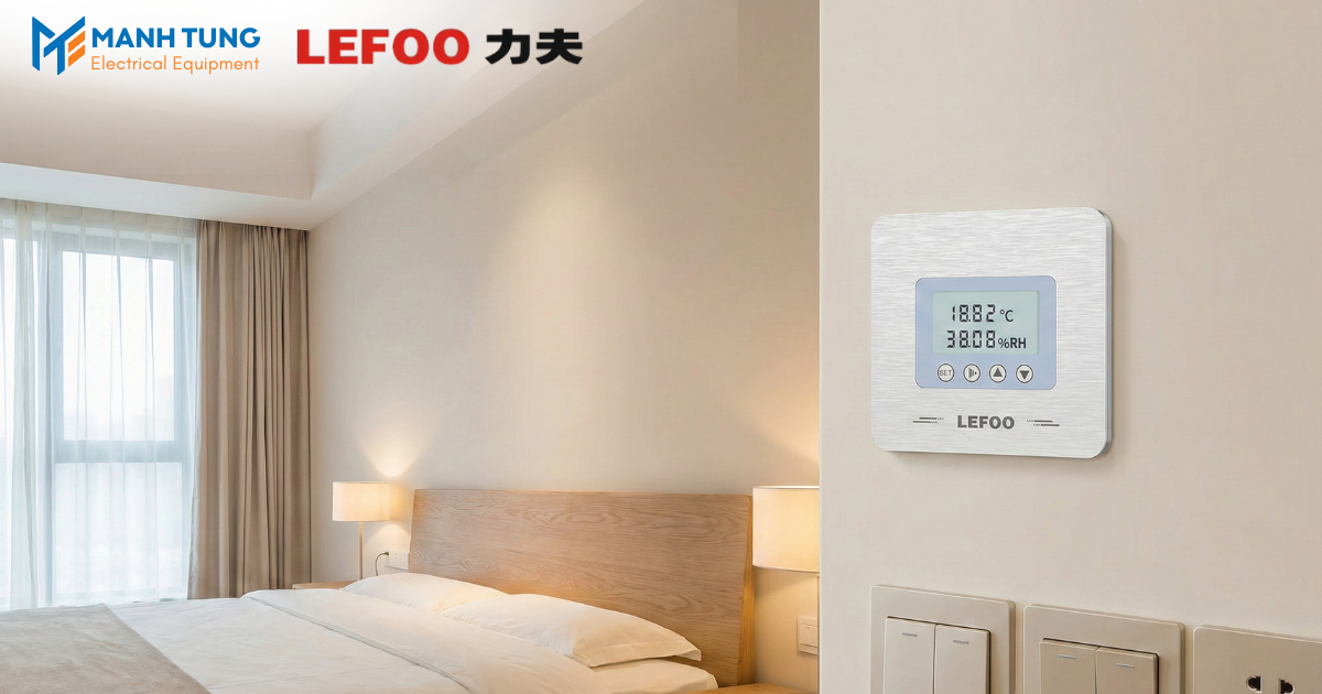 Ứng dụng Cảm biến nhiệt độ và độ ẩm âm tường LFH75