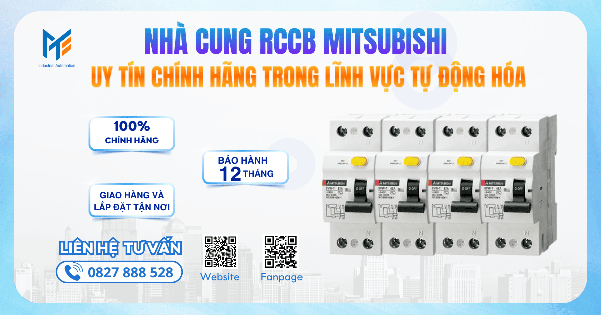 Mạnh Tùng nhà cung cấp RCCB Mitsubishi uy tín chính hãng