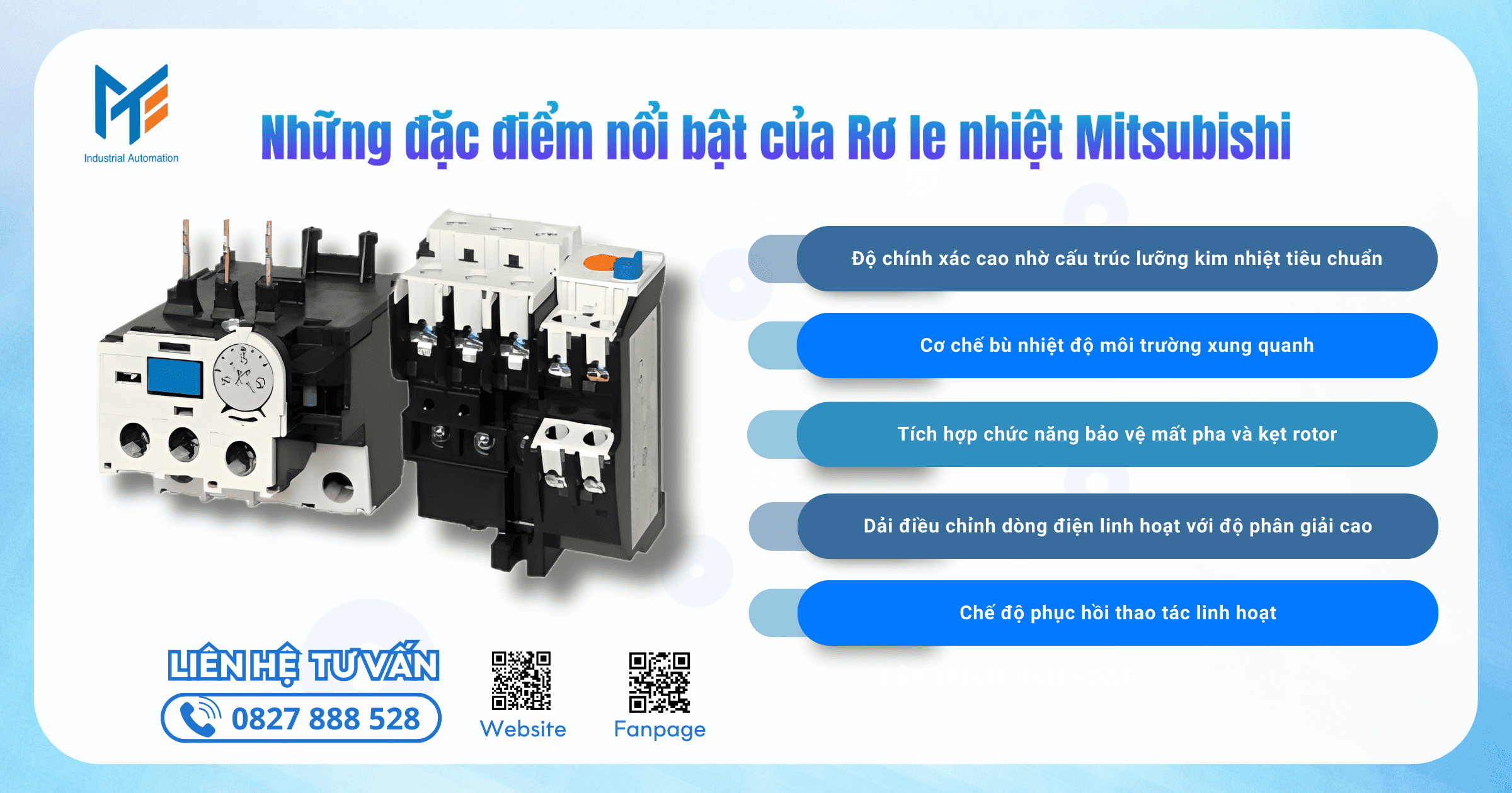Những đặc điểm nổi bật của Rơ le nhiệt Mitsubishi