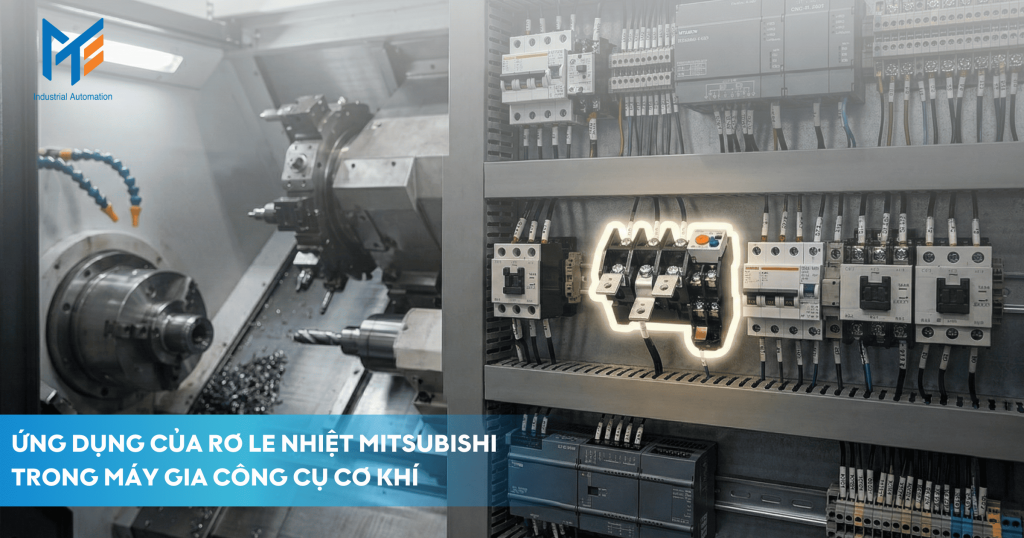 Ứng dụng của Rơ le nhiệt Mitsubishi trong máy gia công cơ khí