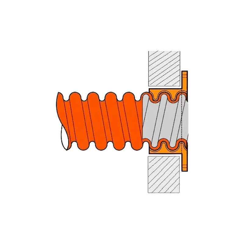 Mặt bích nối ống nhựa xoắn HDPE OSPEN MB - 100