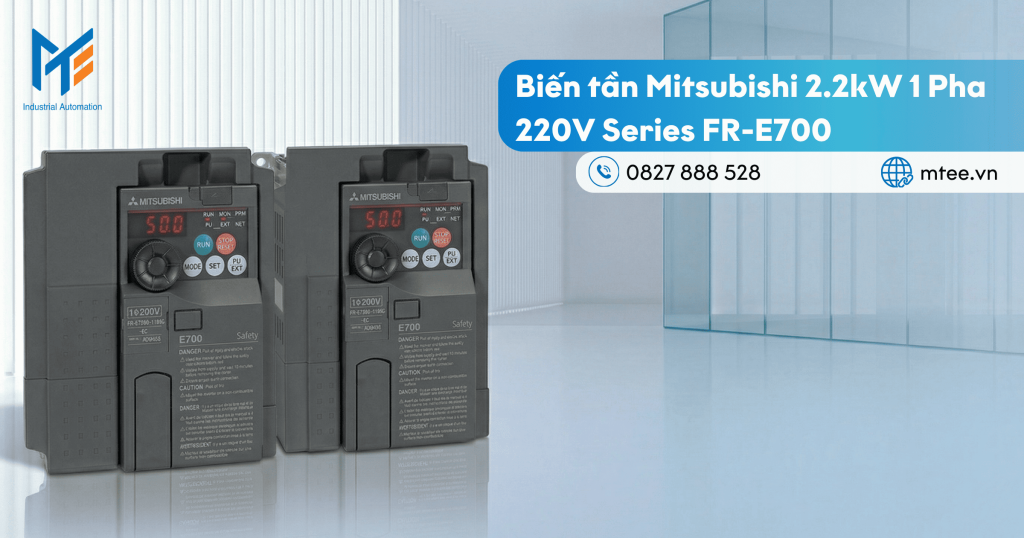 FR-E720S-110SC-EC – Biến tần Mitsubishi 2.2kW 1 Pha 220V Series FR-E700