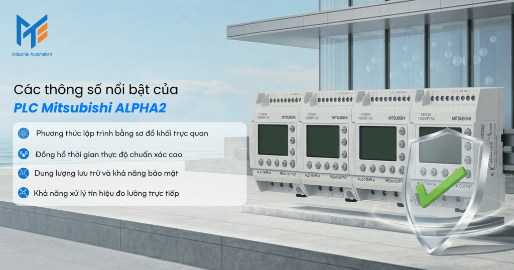 Các thông số nổi bật của PLC Mitsubishi ALPHA2