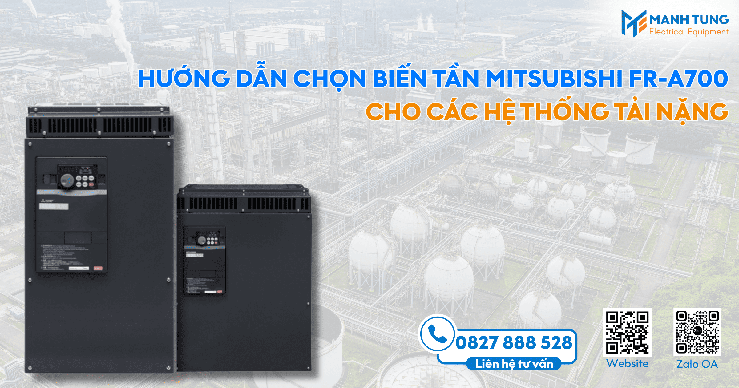 Hướng dẫn chọn Biến tần Mitsubishi FR-A700 cho các hệ thống tải nặng
