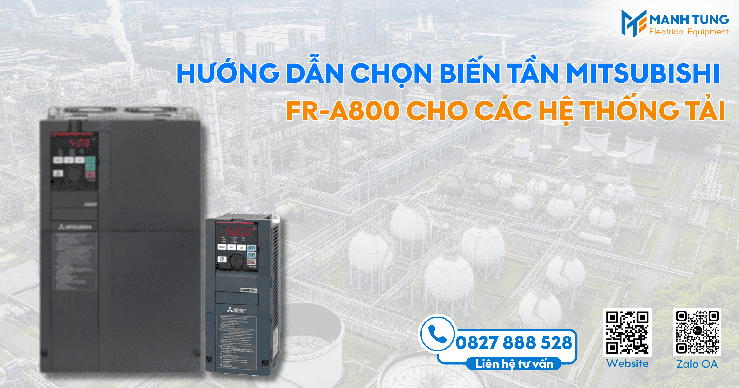 Hướng dẫn chọn Biến tần Mitsubishi FR-A800 cho các hệ thống tải