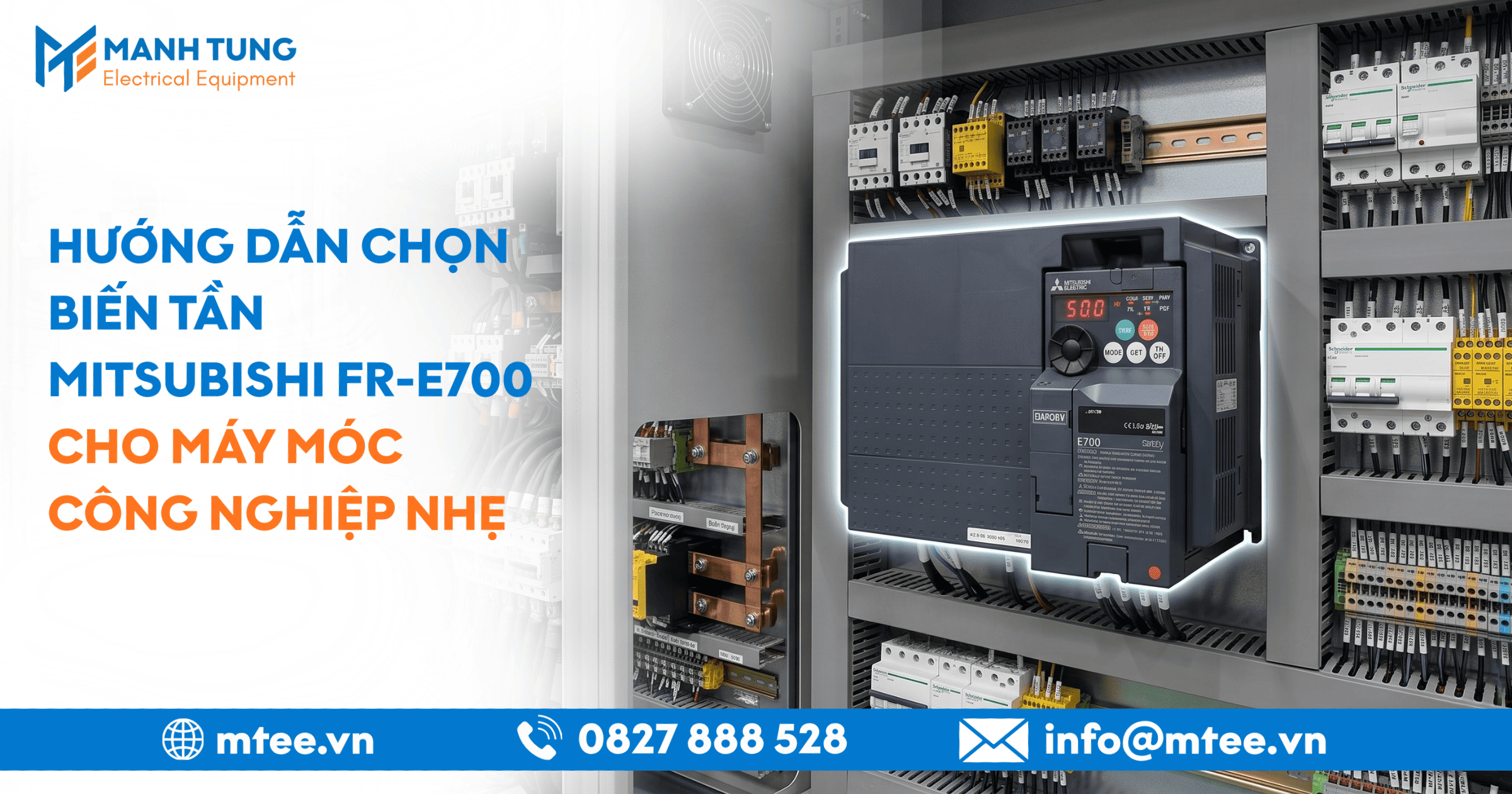 Hướng dẫn chọn Biến tần Mitsubishi FR-E700 cho máy móc công nghiệp nhẹ