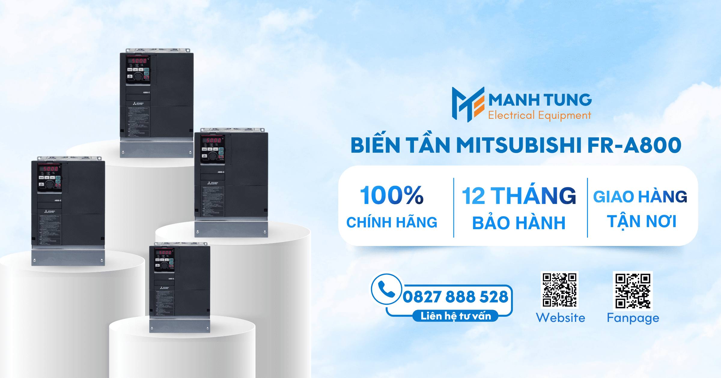Mạnh Tùng nhà cung cấp Biến tần Mitsubishi FR-A800 uy tín chính hãng