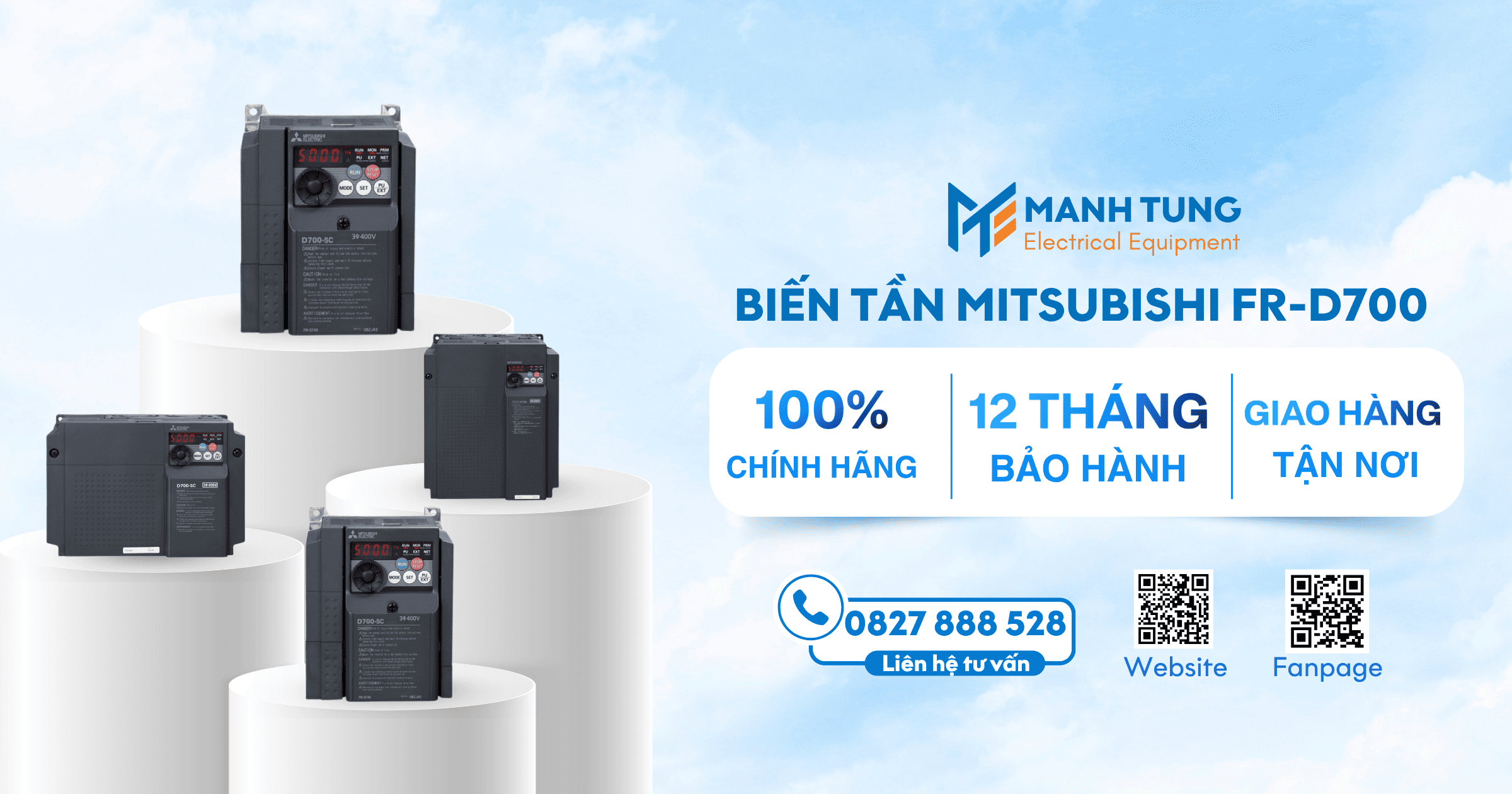 Mạnh Tùng nhà cung cấp Biến tần Mitsubishi FR-D700 uy tín chính hãng