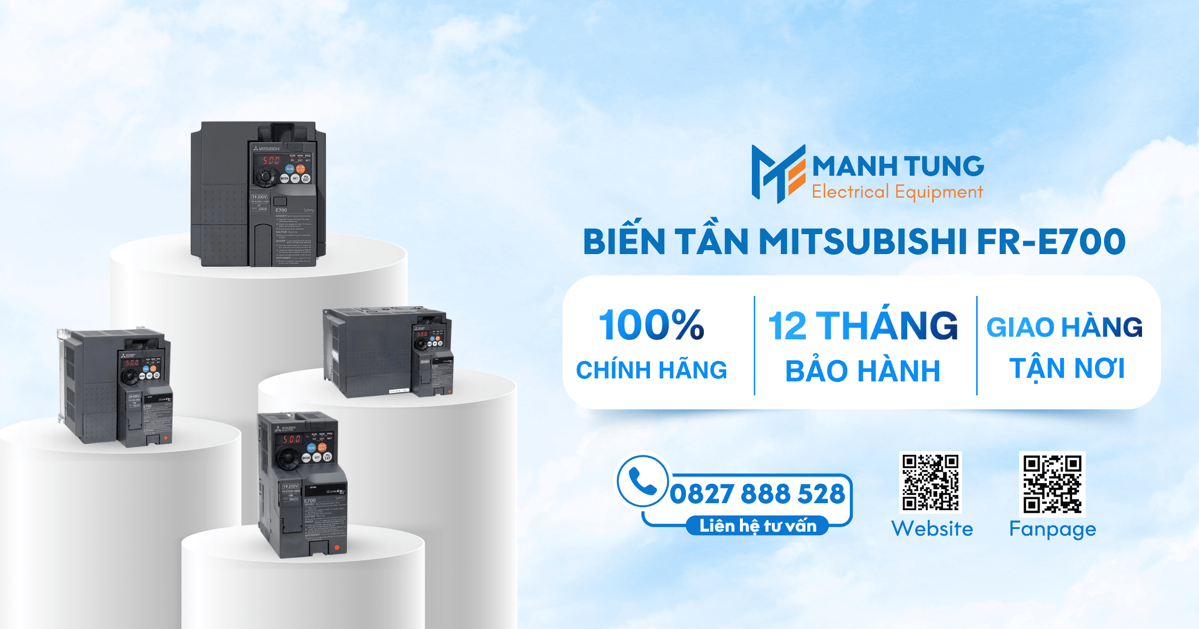 Mạnh Tùng nhà cung cấp biến tần Mitsubishi FR-E700 uy tín chính hãng