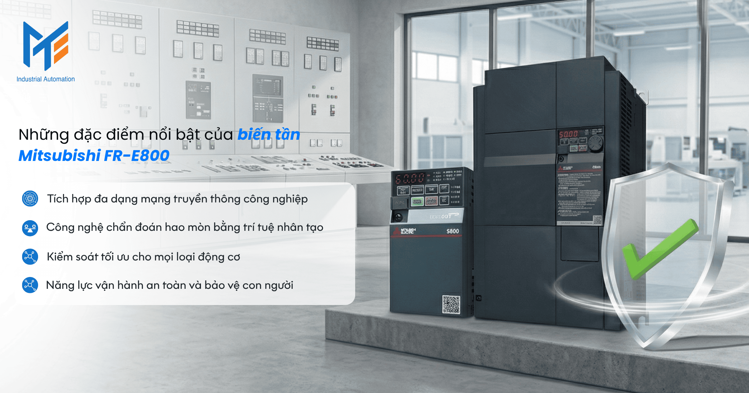 Những đặc điểm nổi bật của biến tần Mitsubishi FR-E800