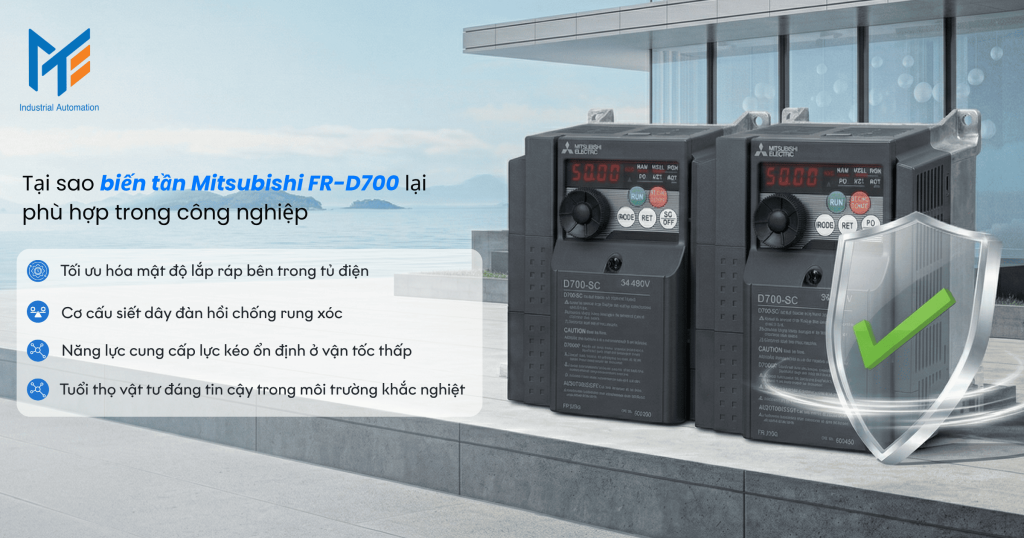 Tại sao biến tần Mitsubishi FR-D700 lại phù hợp trong công nghiệp