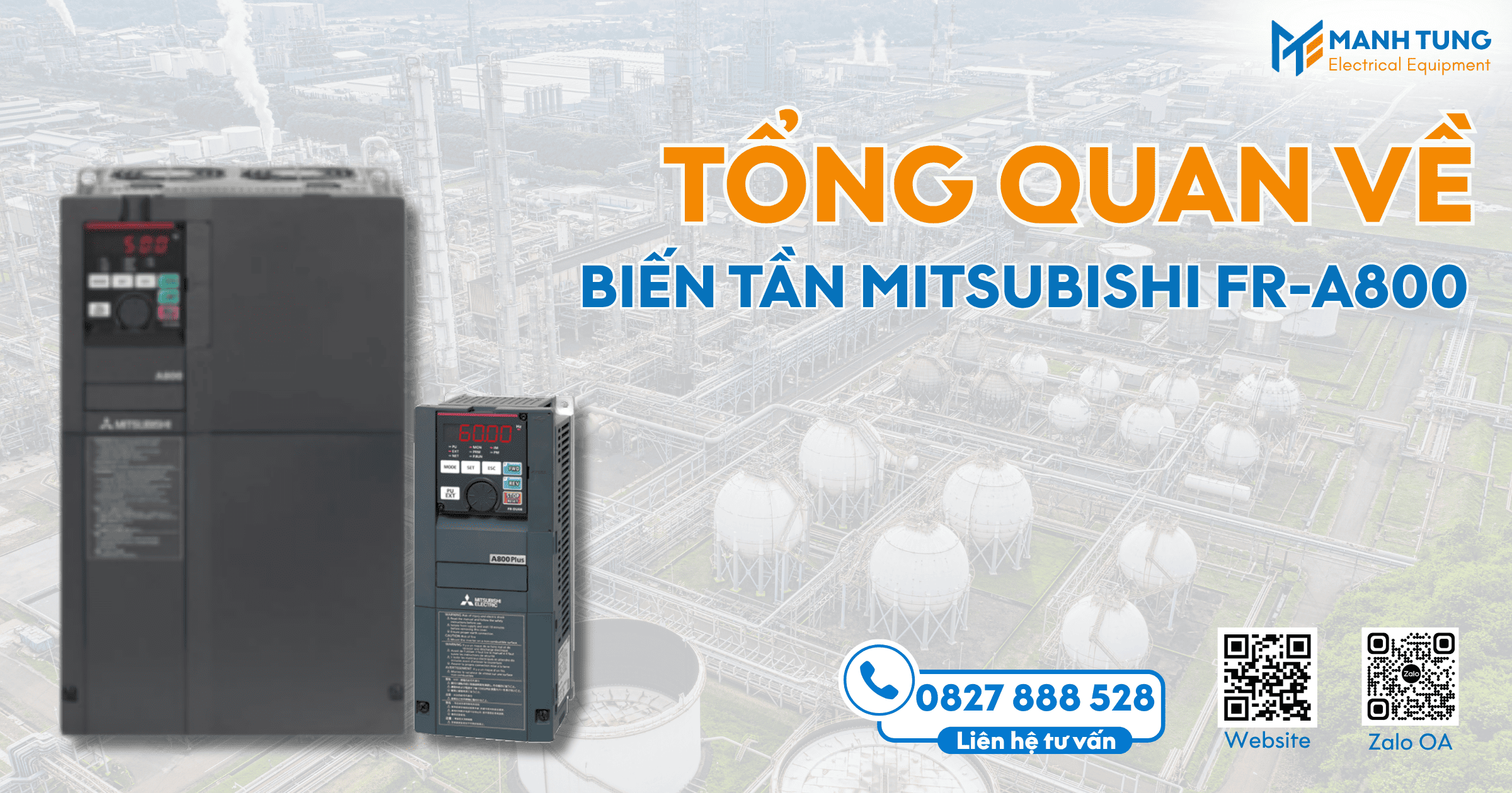 Giới thiệu tổng quan về Biến tần Mitsubishi FR-A800 mới nhất