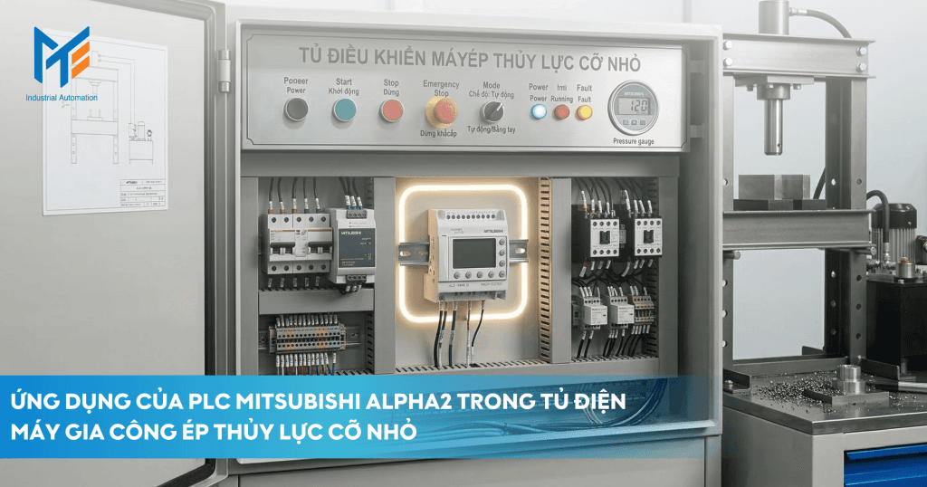 Một số ứng dụng của PLC Mitsubishi ALPHA2 trong tủ điện sản xuất công nghiệp