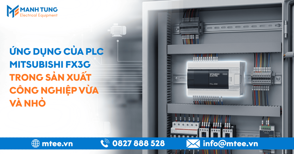 Ứng dụng của PLC Mitsubishi FX3G trong sản xuất công nghiệp vừa và nhỏ