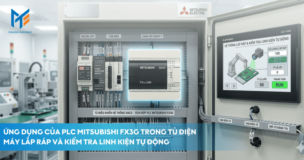 Các ứng dụng của PLC Mitsubishi FX3G trong tủ điện công nghiệp