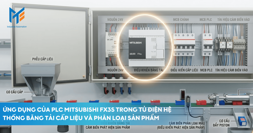 Các ứng dụng của PLC Mitsubishi FX3S trong tủ điện công nghiệp