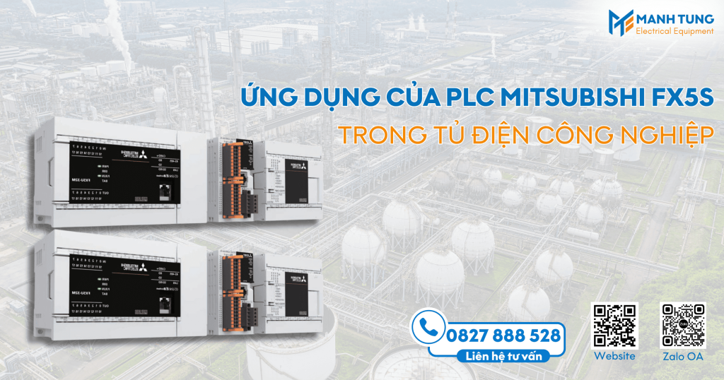 Ứng dụng của PLC Mitsubishi FX5S trong tủ điện công nghiệp