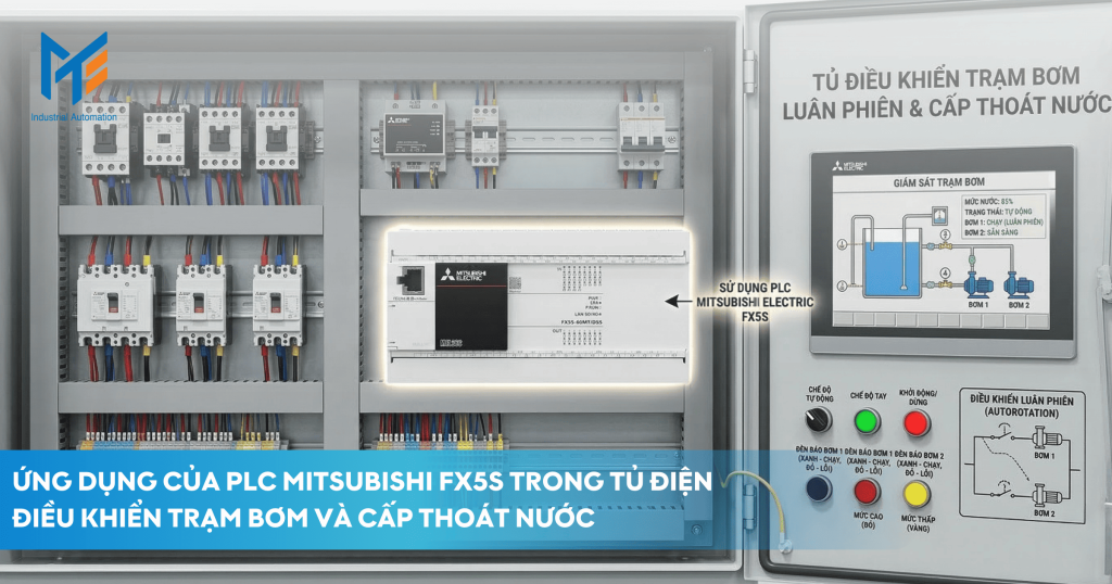 Các ứng dụng của PLC Mitsubishi FX5S trong tủ điện công nghiệp