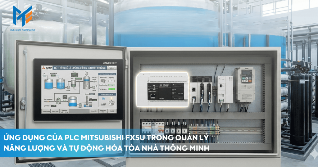 Các ứng dụng của PLC Mitsubishi FX5U trong tủ điện công nghiệp