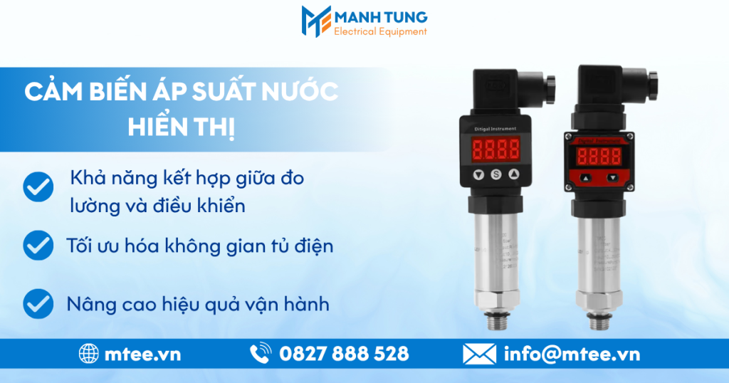 Cảm biến áp suất nước hiển thị