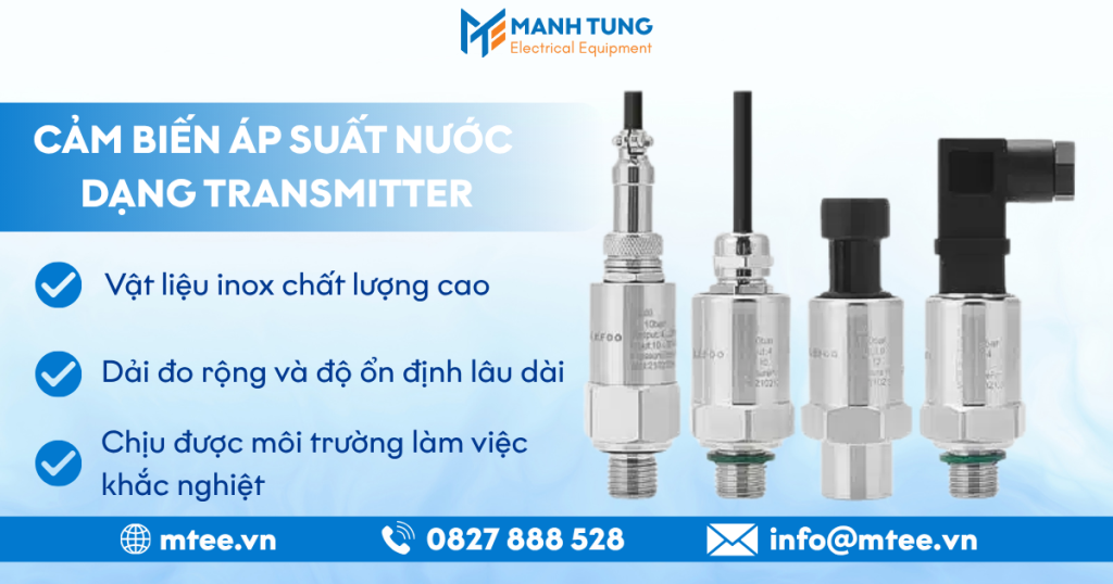 Cảm biến áp suất nước dạng transmitter