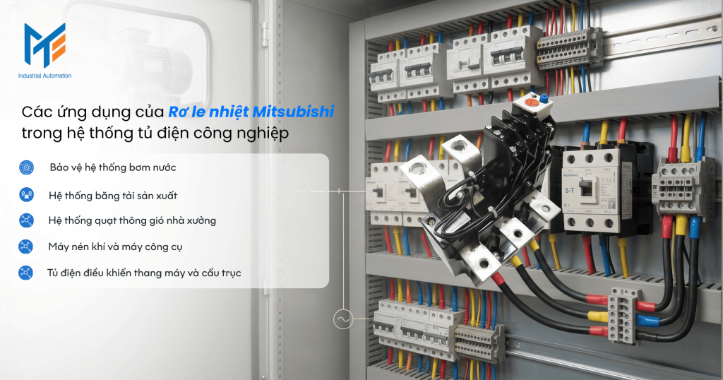 Các ứng dụng của Rơ le nhiệt trong hệ thống tủ điện công nghiệp