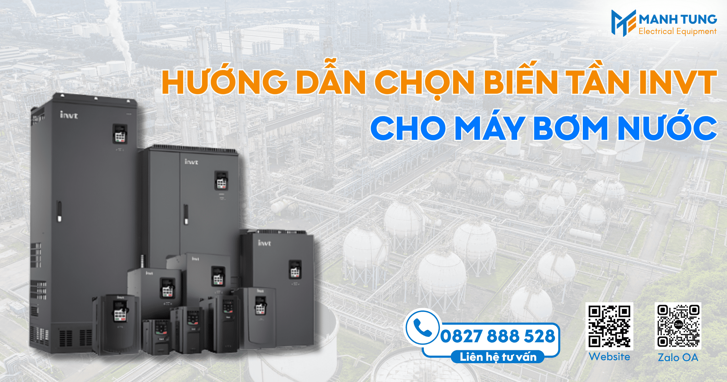 Hướng dẫn chọn biến tần INVT cho máy bơm nước