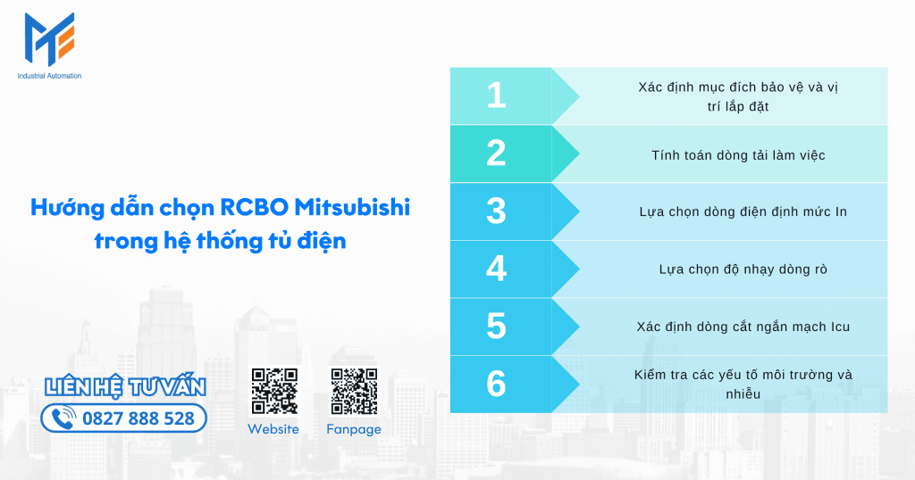 Những tiêu chí khi chọn RCBO cho hệ thống tủ điện
