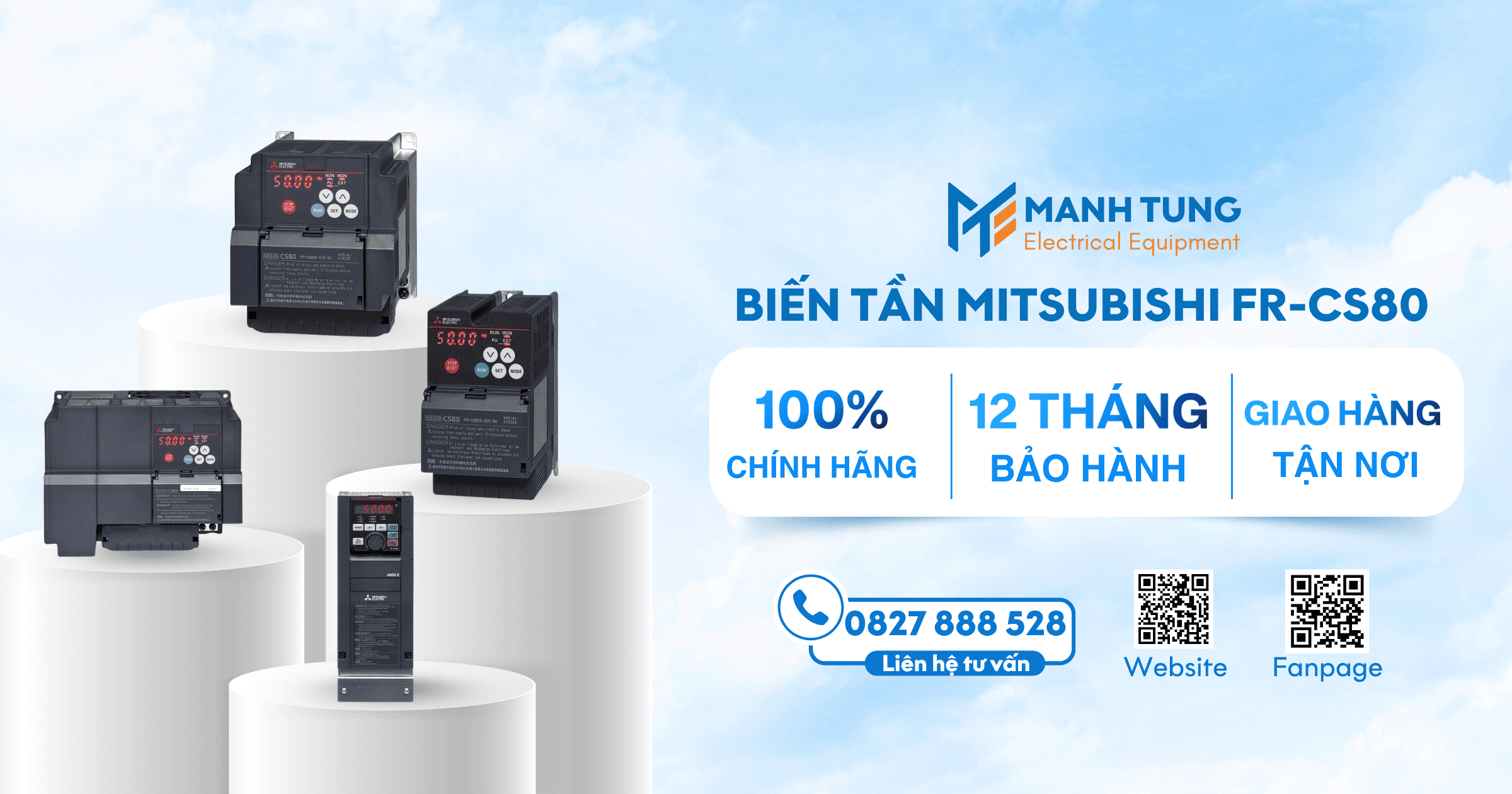Mạnh Tùng nhà cung cấp biến tần Mitsubishi FR-CS80 uy tín chính hãng