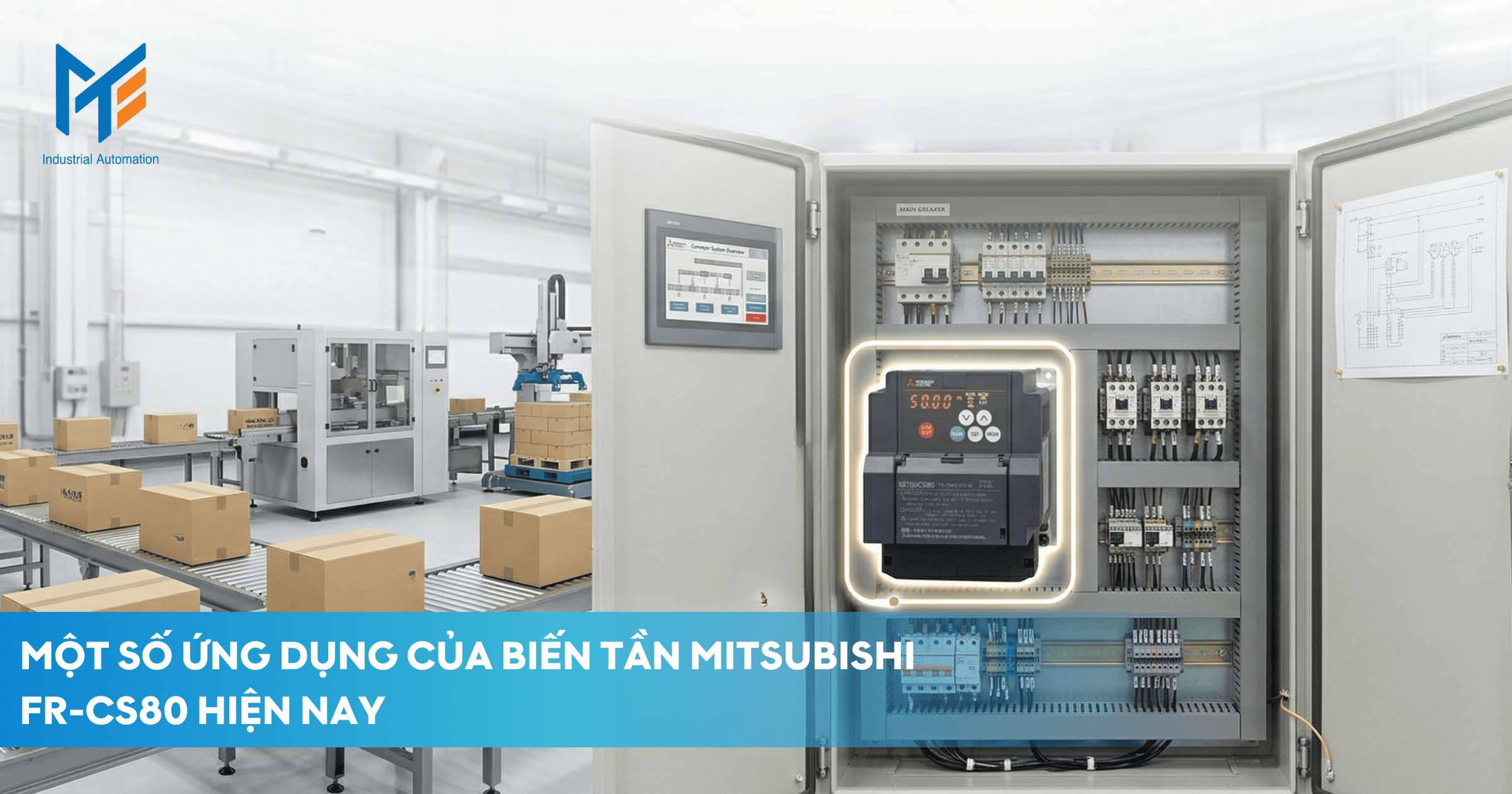 Một số ứng dụng thực tế của biến tần Mitsubishi CS80 hiện nay