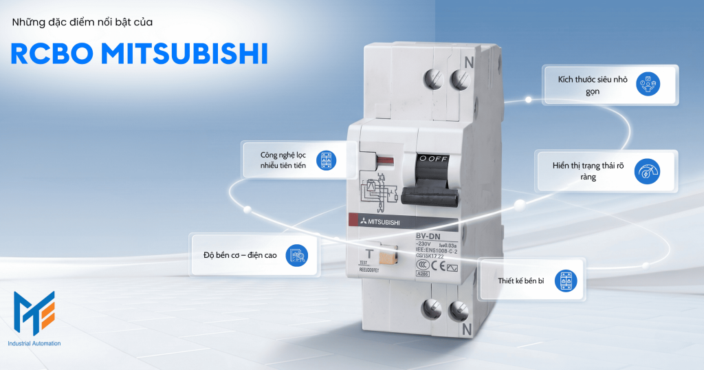 Những đặc điểm nổi bật của RCBO Mitsubishi