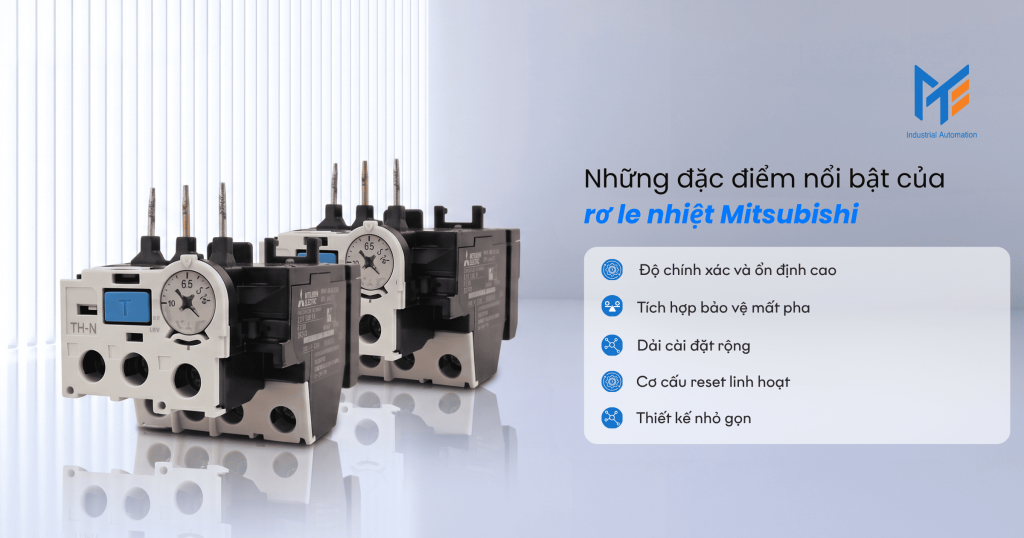 Những đặc điểm nổi bật của rơ le nhiệt Mitsubishi