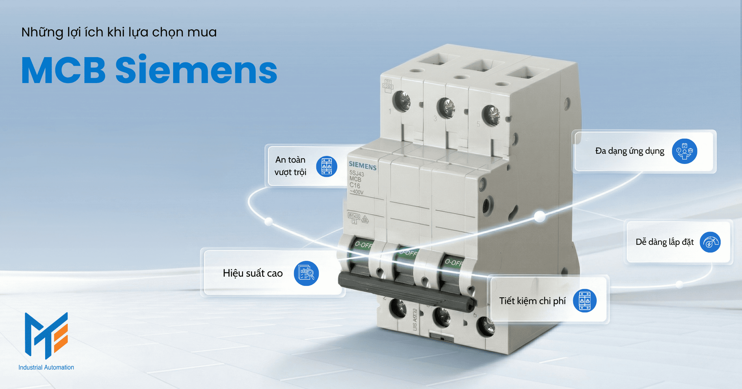 Những lợi ích khi lựa chọn mua MCB Siemens