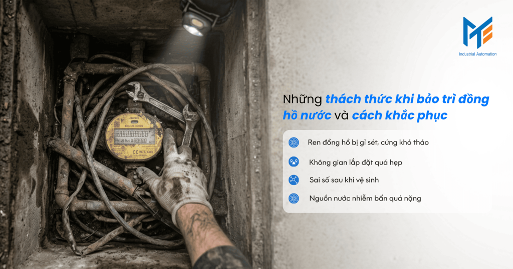 Những thách thức khi bảo trì đồng hồ nước và cách khắc phục