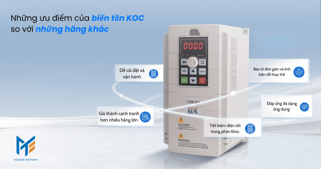 Những ưu điểm của biến tần KOC so với những hãng khác