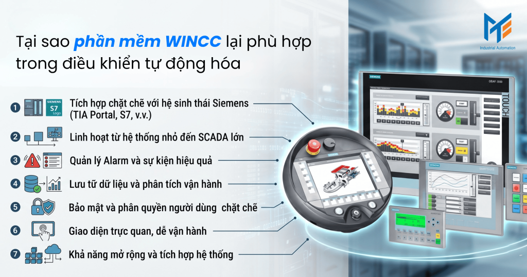 Tại sao phần mềm WINCC lại phù hợp trong điều khiển tự động hóa