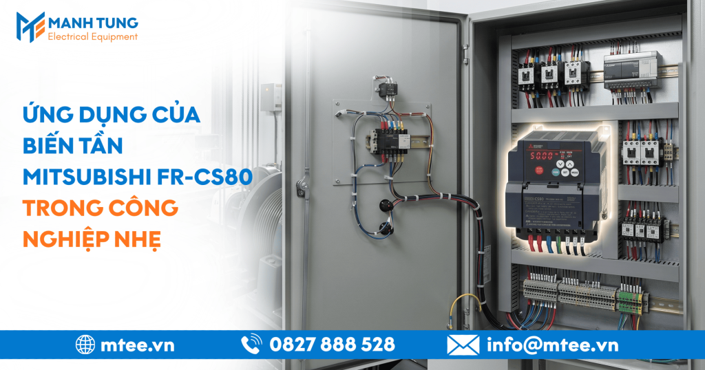 Ứng dụng của Biến tần Mitsubishi FR-CS80 trong công nghiệp nhẹ