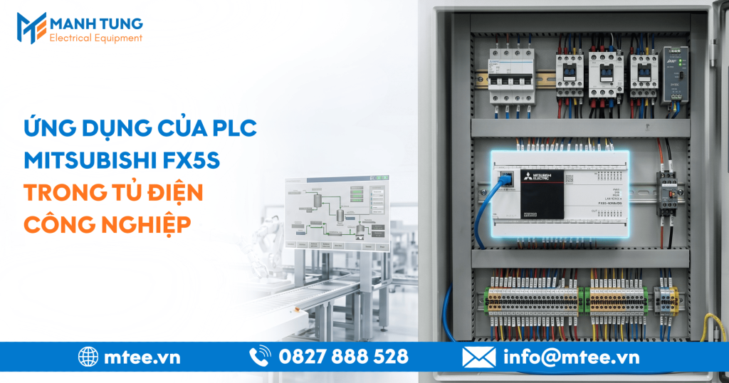 Ứng dụng của PLC Mitsubishi FX5S trong tủ điện công nghiệp