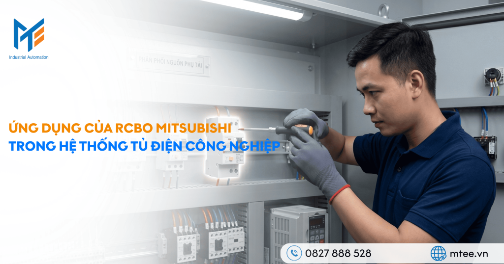 Ứng dụng của RCBO Mitsubishi trong hệ thống tủ điện công nghiệp